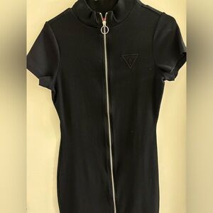Guess Zip-Up Bodycon Mini Dress